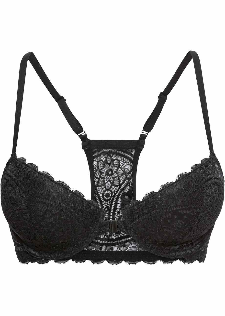 Brassière Fitness Rembourrée Dos Nageur Soutien-gorge Sport Femme Yvette - Fermeture Avant - Maintien Fort Grande Taille - Dos Nageur Brassière Dos Nageur