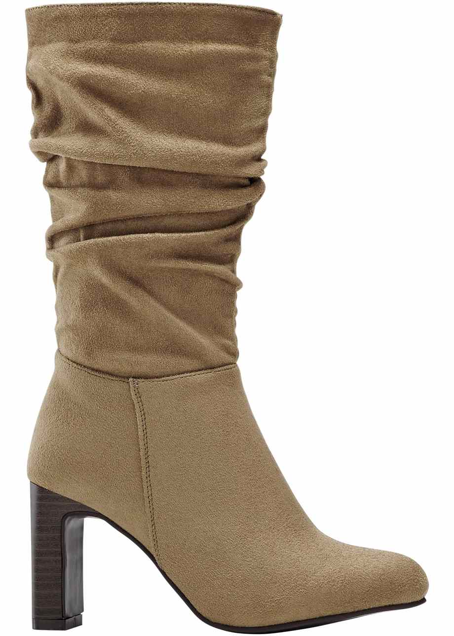 bottes beige femme
