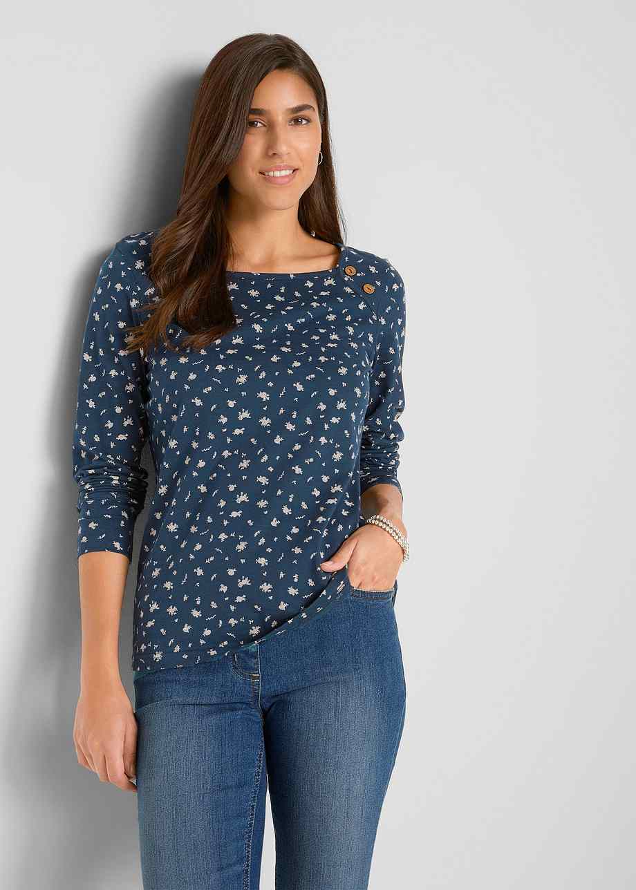 T-shirt manches longues - bleu foncé
