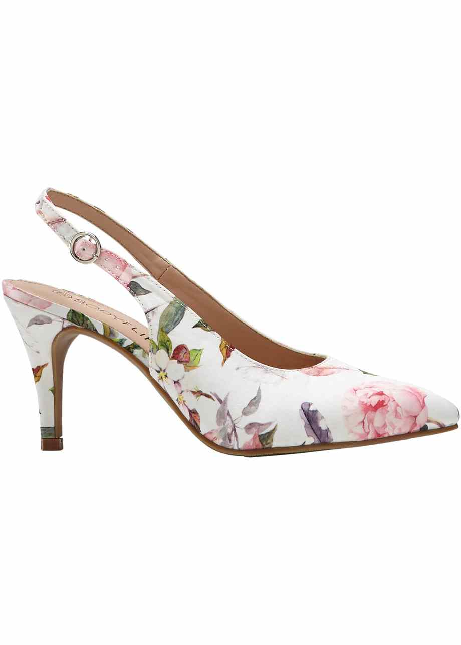 escarpin creme femme