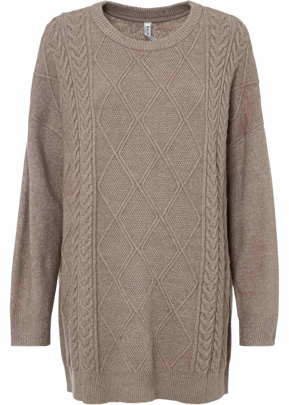 Pull maille crochet torsade épaise Laine CAPRICCIO Taille S FR36 US4 UK8 EU34