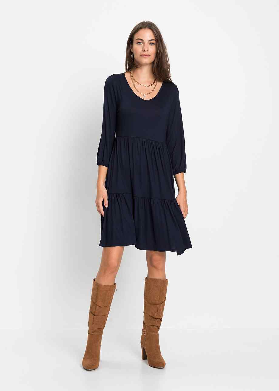 LORINE ∣ Robe vaporeuse en tulle bleu marine | La Boutique TONIC