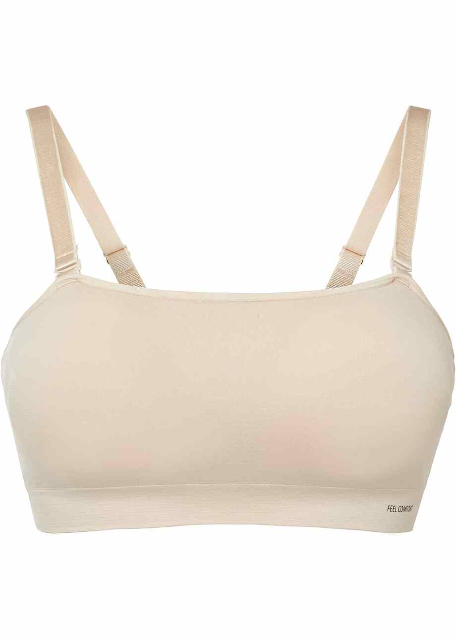 BYE-BRA - SOUTIEN-GORGE SANS POIGNÉES BEIGE BONNET E