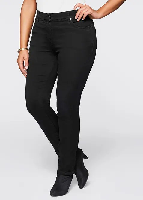 Jean slim taille mi-haute, très extensible, bonprix