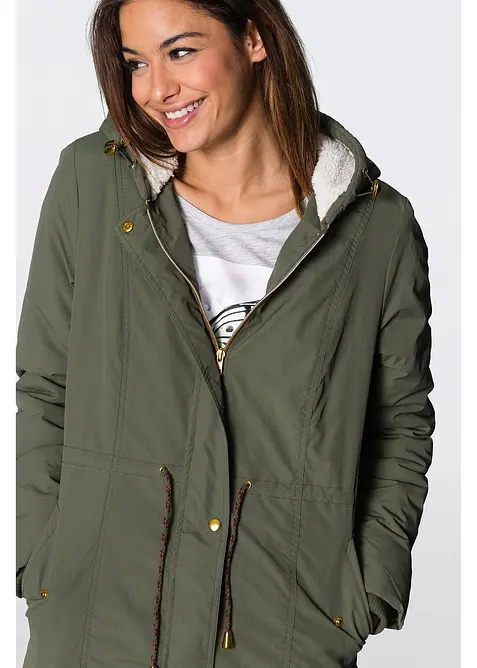 Parka avec doublure peluche, bonprix