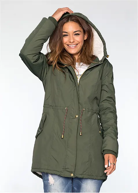 Parka avec doublure peluche, bonprix