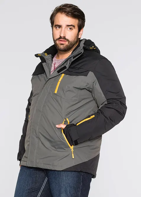 Parka imperméable en matière technique à capuche amovible, bonprix