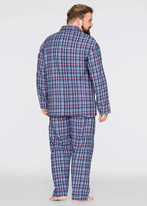 Pyjama en flanelle avec boutons et manches longues, bonprix