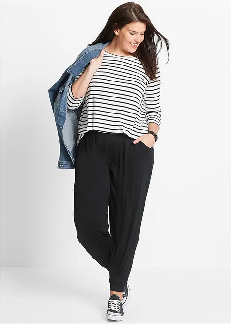 Pantalon doux en jersey viscose, bonprix