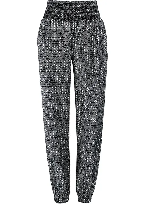 Pantalon sarouel froiss&eacute;, bonprix