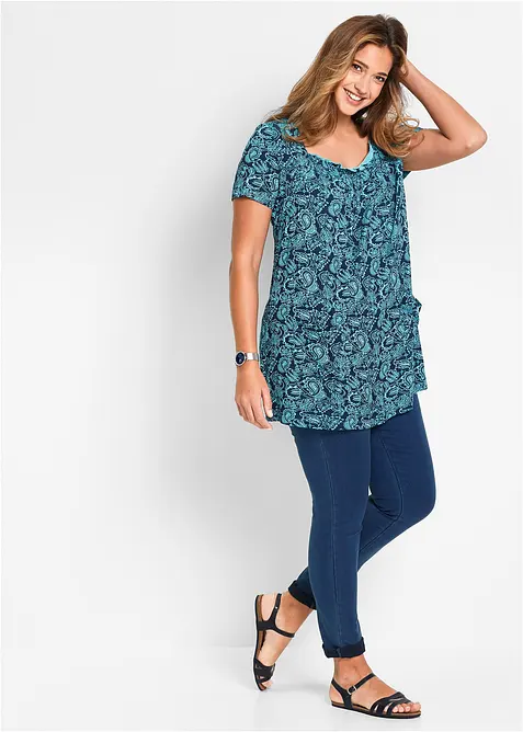 Tunique manches courtes en jersey, bonprix