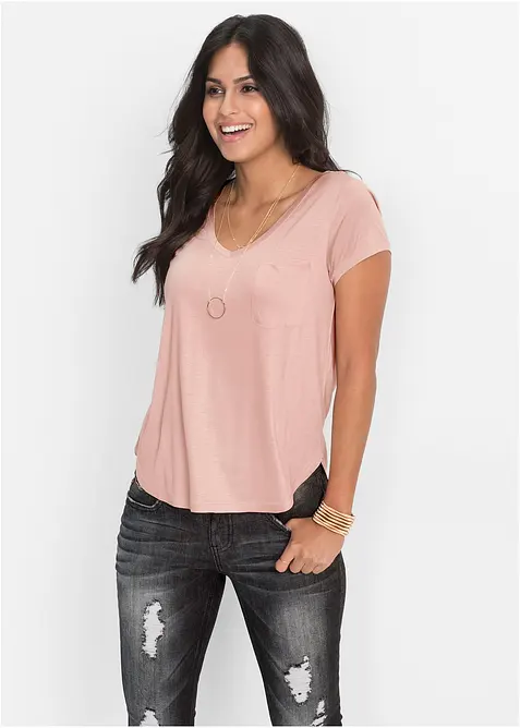 T-shirt en viscose douce, bonprix