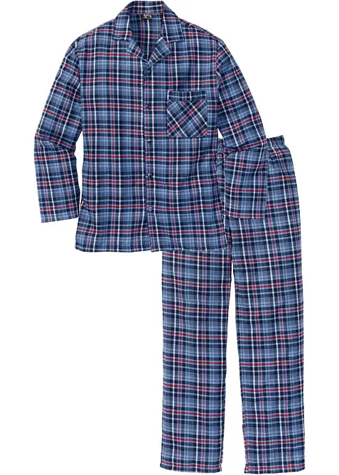 Pyjama en flanelle avec boutons et manches longues, bonprix