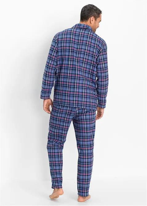 Pyjama en flanelle avec boutons et manches longues, bonprix