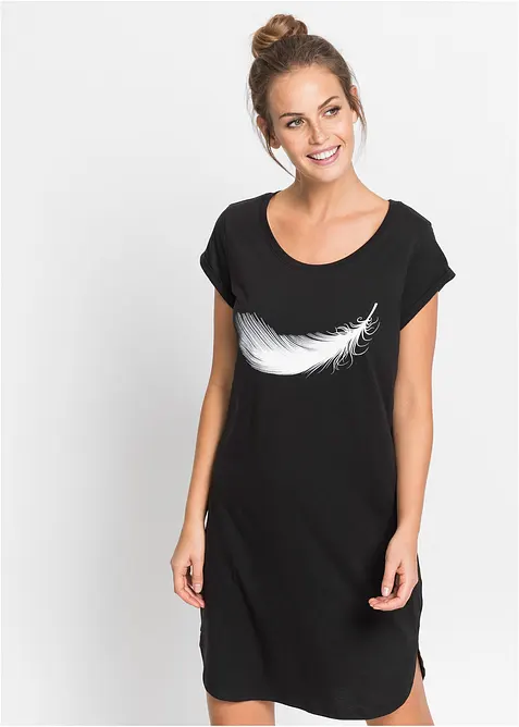 Chemise de nuit courte 100% coton, bonprix