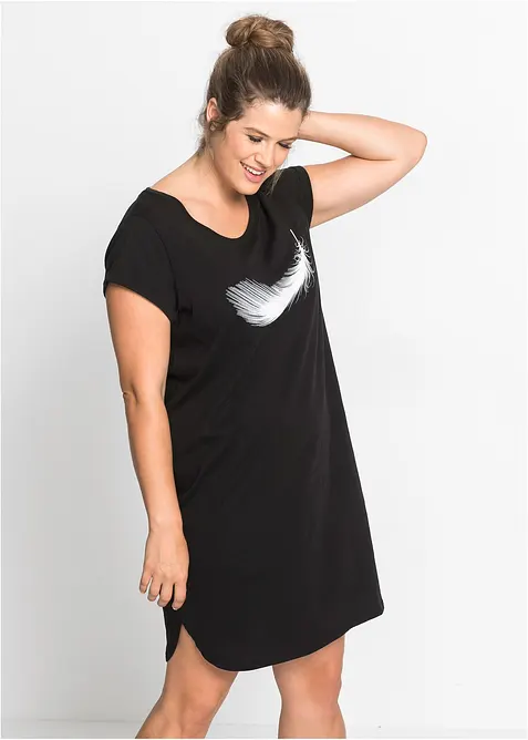 Chemise de nuit courte 100% coton, bonprix