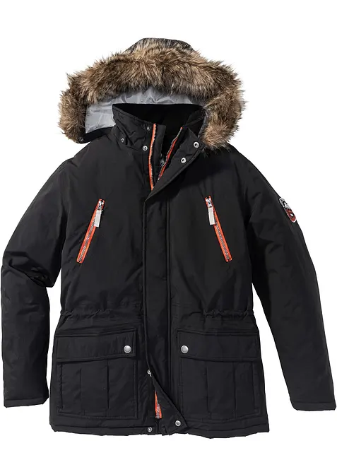 Parka d’hiver déperlante à capuche amovible, bonprix