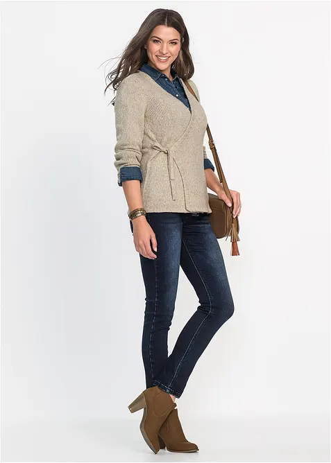 Jean slim taille haute, sculptant et ultra-souple, bonprix