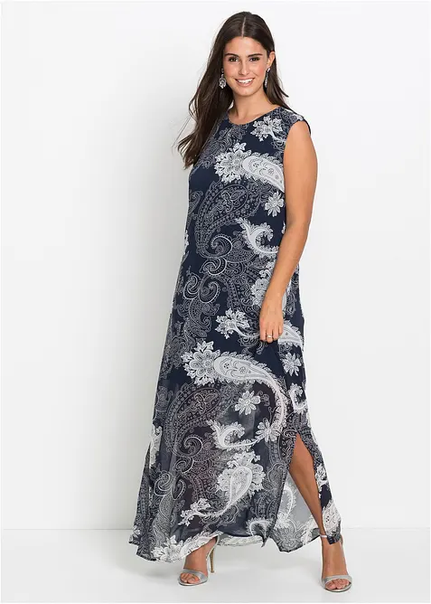 Robe longue en mousseline, bonprix