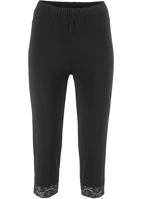 Legging 3/4 avec dentelle, bonprix