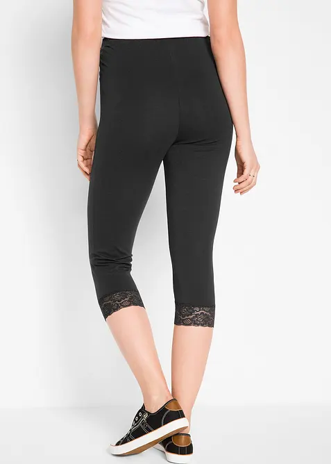 Legging 3/4 avec dentelle, bonprix