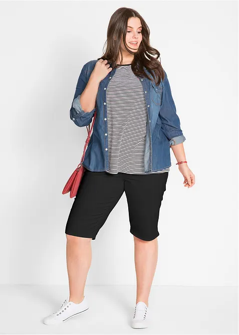 Lot de 2 bermudas extensibles, bonprix