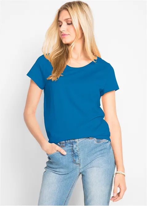 Lot de 5 T-shirts col rond, bonprix