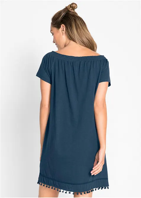 Robe à col Bardot en jersey 100% coton, bonprix