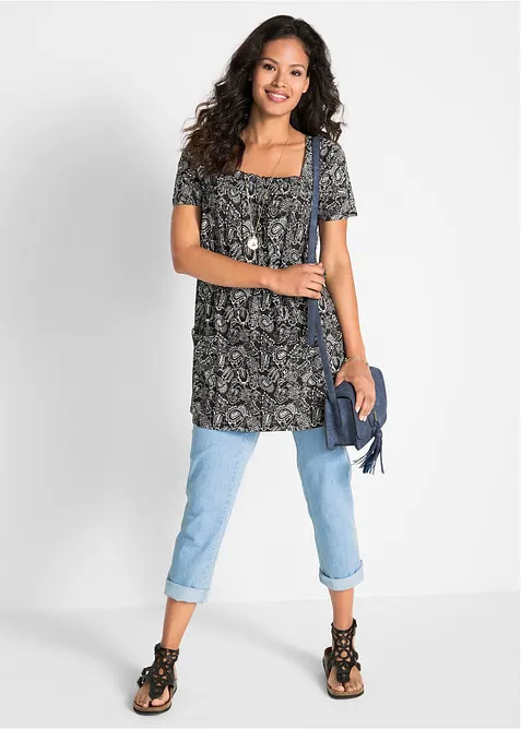 Tunique manches courtes en jersey, bonprix