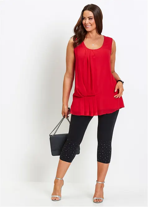 Legging 3/4 en coton extensible, bonprix