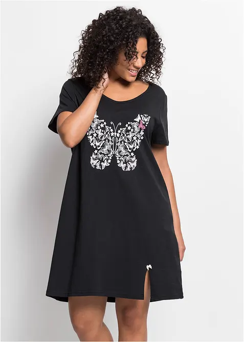 Chemise de nuit courte en coton, bonprix