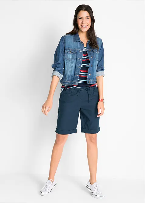 Bermuda en lin majoritaire, bonprix