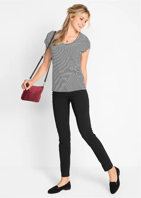 Pantalon droit en bengaline extensible, bonprix