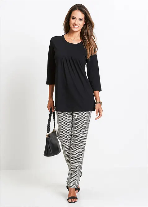 T-shirt long 100% coton, bonprix