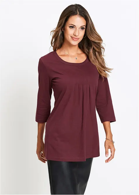 T-shirt long 100% coton, bonprix