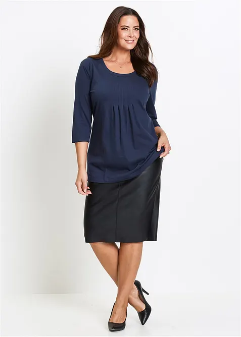 T-shirt long 100% coton, bonprix