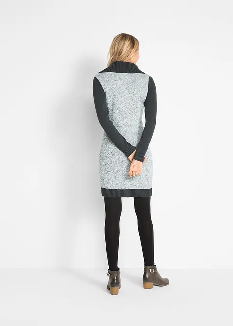 Robe en maille, manches longues, longueur genou, bonprix