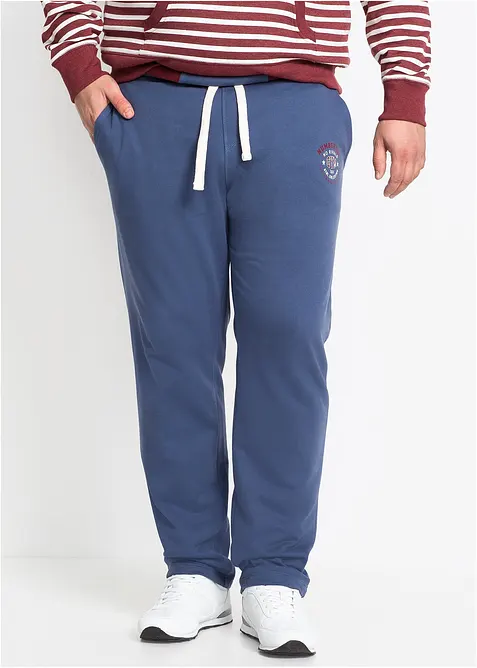 Pantalon de jogging 100% coton avec d&eacute;tails sportifs, bonprix