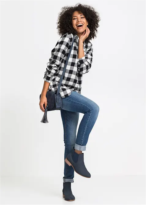 Chemise longue en flanelle, bonprix