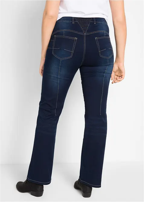 Jean bootcut taille mi-haute, sculptant, bonprix