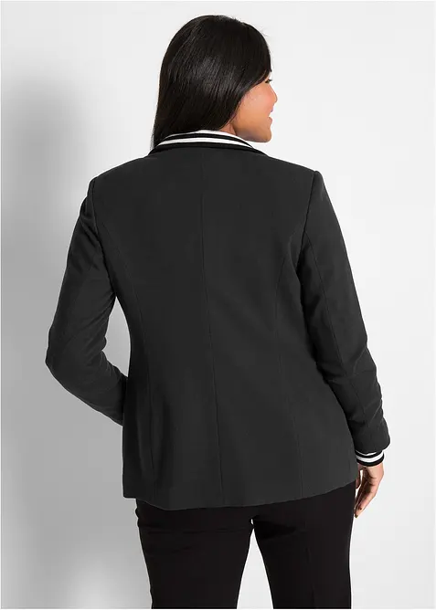 Blazer en coton à détails rayés, bonprix