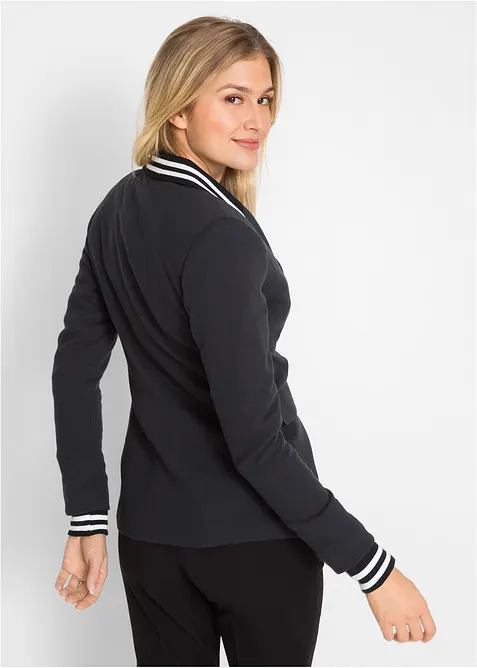 Blazer en coton à détails rayés, bonprix