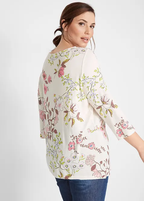 T-shirt &agrave; imprim&eacute; floral, bonprix