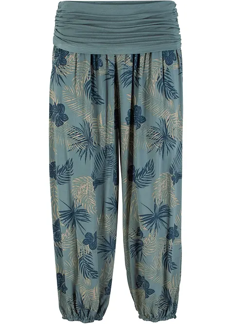 Pantalon 3/4 fluide en viscose extensible, bonprix