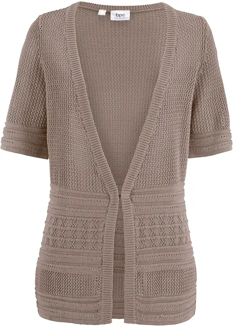 Gilet en maille ajour&eacute;e, bonprix