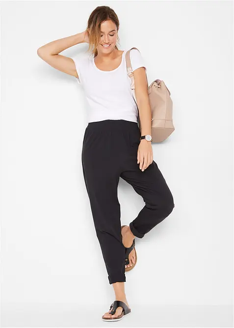 Pantalon en jersey coton, bonprix