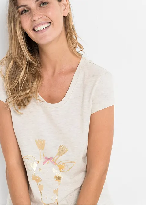 Pyjashort avec imprimé foil, bonprix