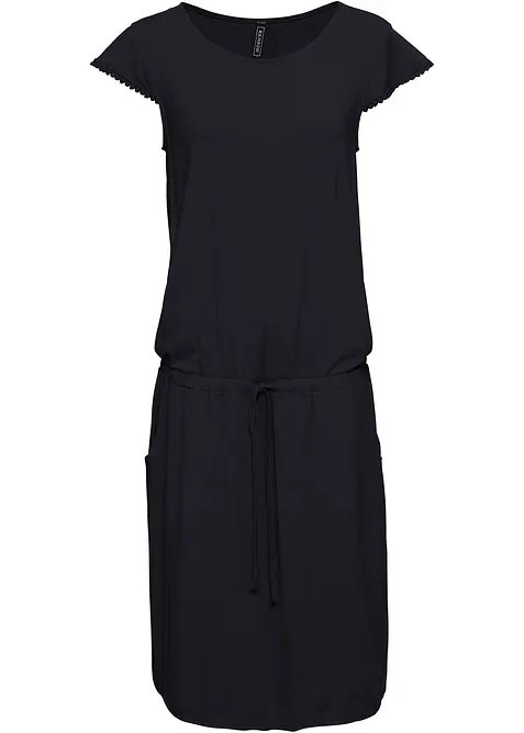 Robe midi en jersey viscose extensible, bonprix