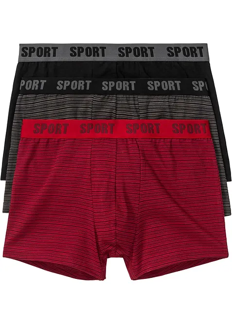 Lot de 3 boxers coton, bonprix