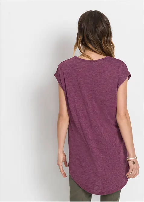 T-shirt long en viscose mélangée, bonprix